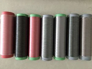Double Color And Many Colors polyester texturized yarn (DTY)/Elastic PBT Segment Colored Slub Yarn